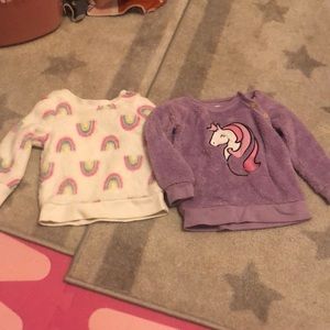Toddler girl fleece tops